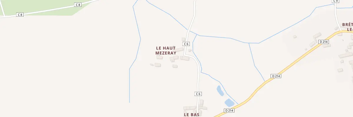 Plan du 5038 Le Bas Mezeray Bretignolle au Housseau-Brétignolles