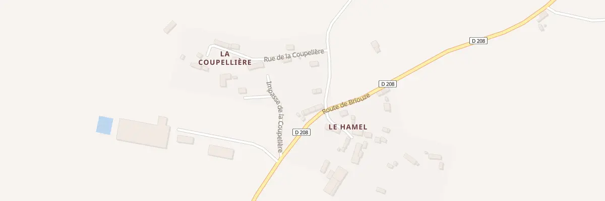 Plan du 90 Le Hamel Nord à Champsecret