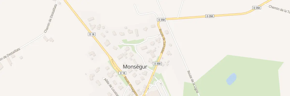 Plan du 152 All du Prince à Monségur