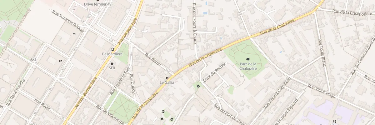 Plan du 25B Rue de la Chalouère à Angers
