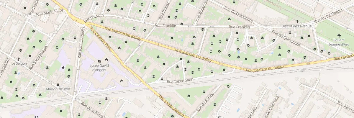 Plan du 50 Rue Joachim du Bellay à Angers