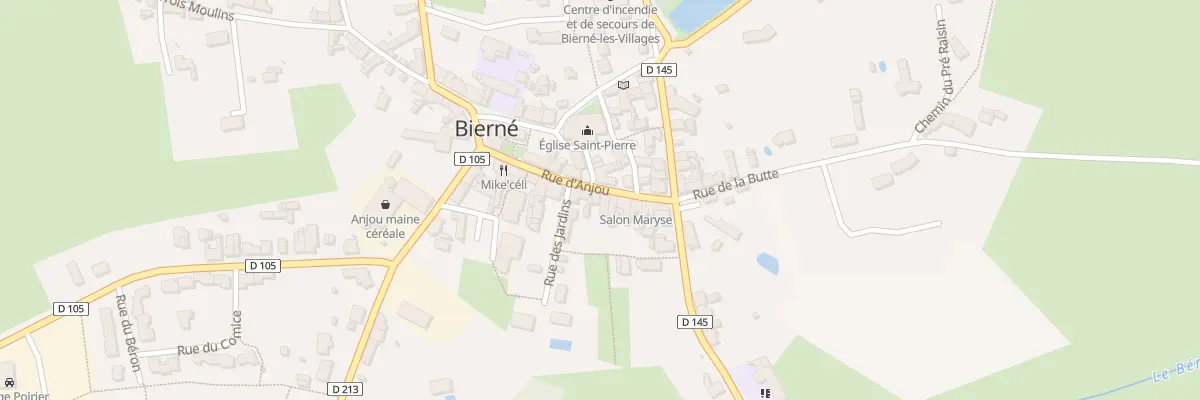 Plan du 12 Rue d’Anjou Bierne à Bierné-les-Villages