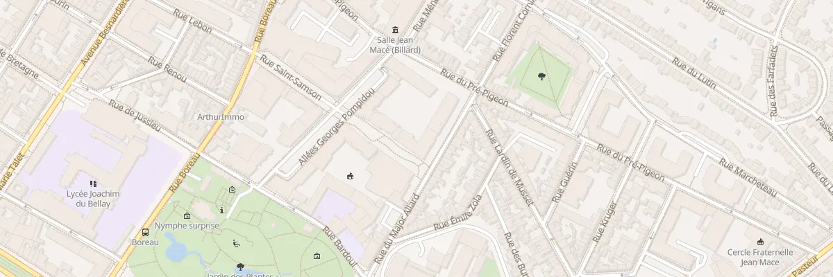 Plan du 4 Rue du major Allard à Angers