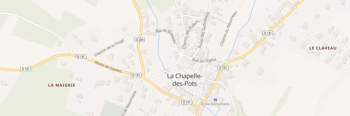 Plan du 1 Che du Ruisseau à La Chapelle-des-Pots