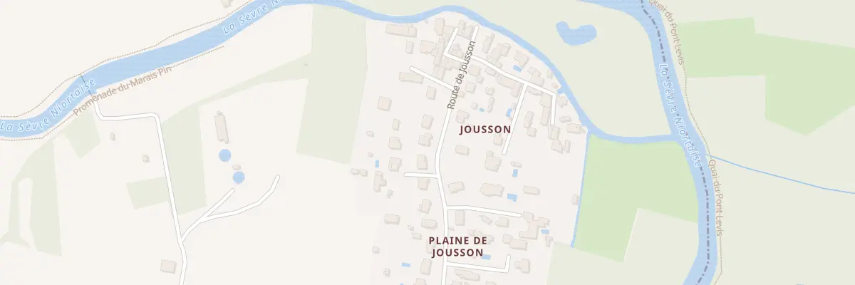 Plan de Rte de Jousson à Magné