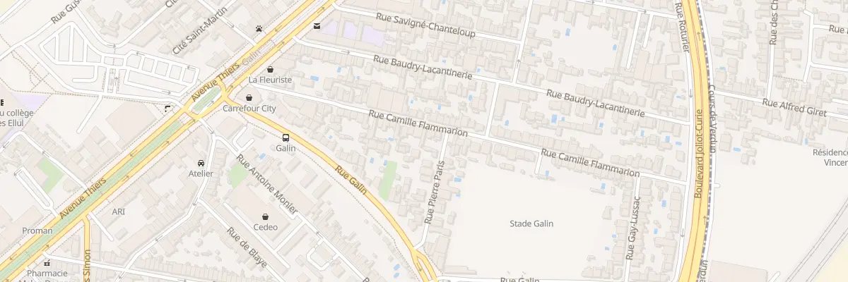 Plan du 60 Rue Camille Flammarion à Bordeaux