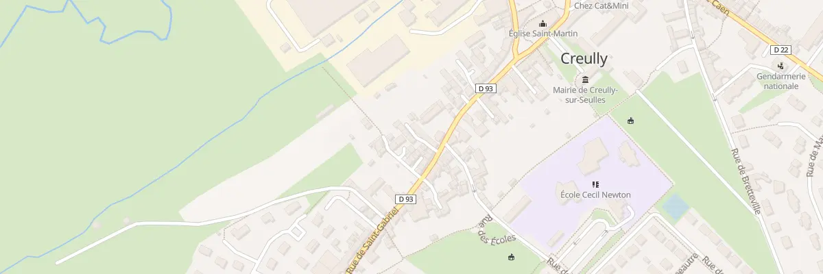 Plan du 44 Rue Saint Gabriel à Creully sur Seulles