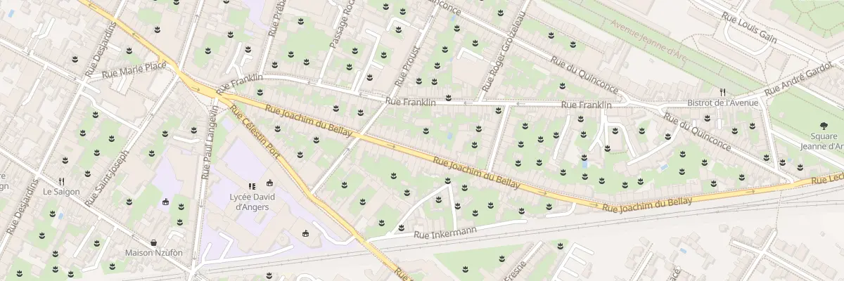 Plan du 45 Rue Joachim du Bellay à Angers