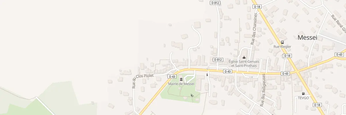 Plan du 4 Rue du Clos Piolet à Messei