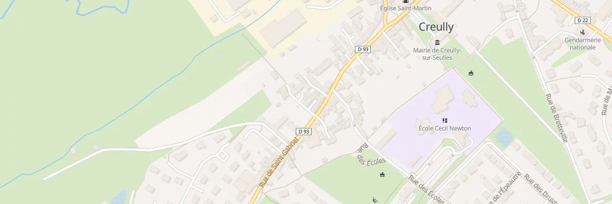 Plan du 62 Rue Saint Gabriel à Creully sur Seulles