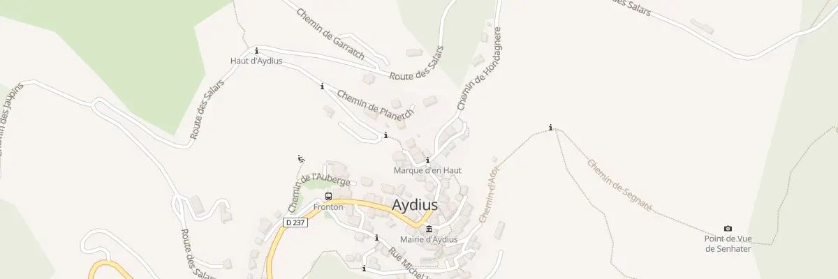 Plan du 9 Rue Etienne Lamazou à Aydius