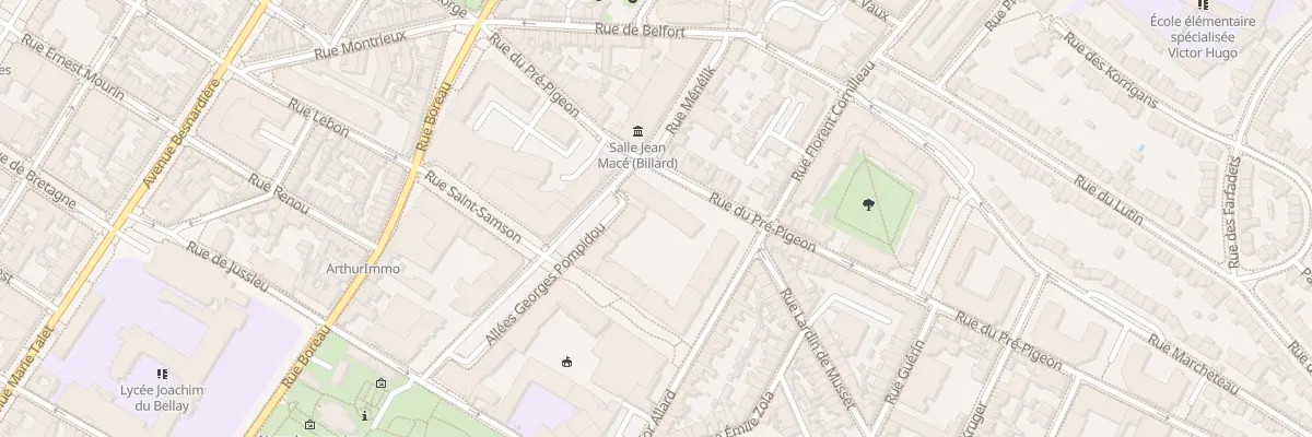 Plan du 12 Rue du Pré-Pigeon à Angers