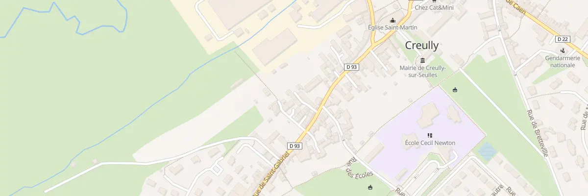 Plan du 42 Rue Saint Gabriel à Creully sur Seulles