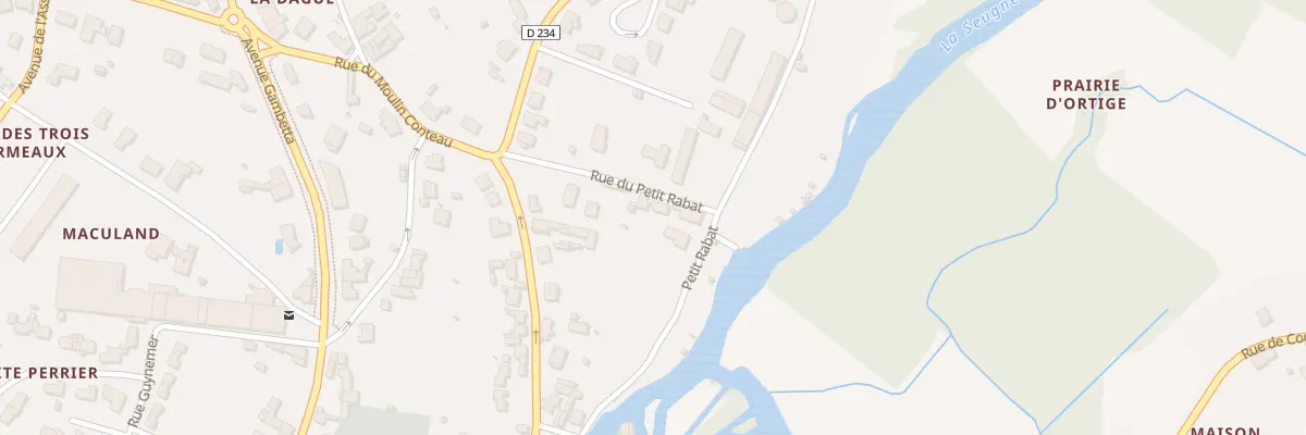Plan du 2 Rue du Petit Rabat à Pons