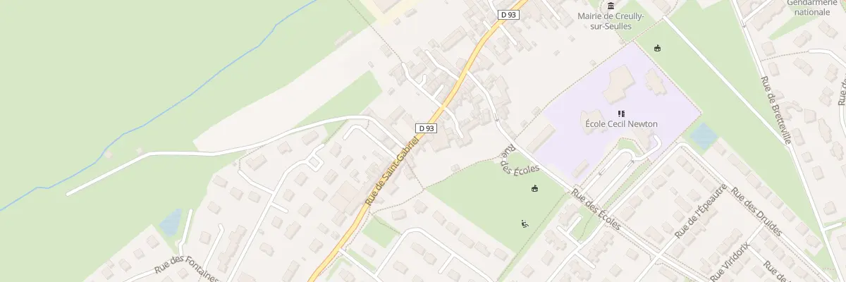 Plan du 57 Rue de Saint-Gabriel à Creully sur Seulles