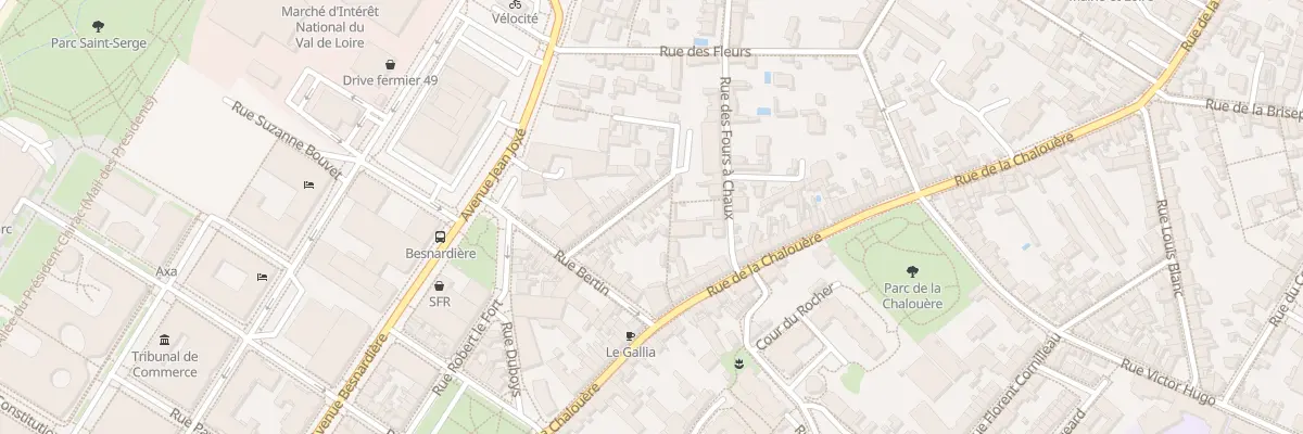 Plan du 12 Rue du Relais de la Poste à Angers