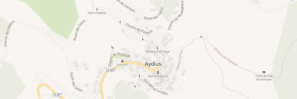 Plan du 5012 Village à Aydius