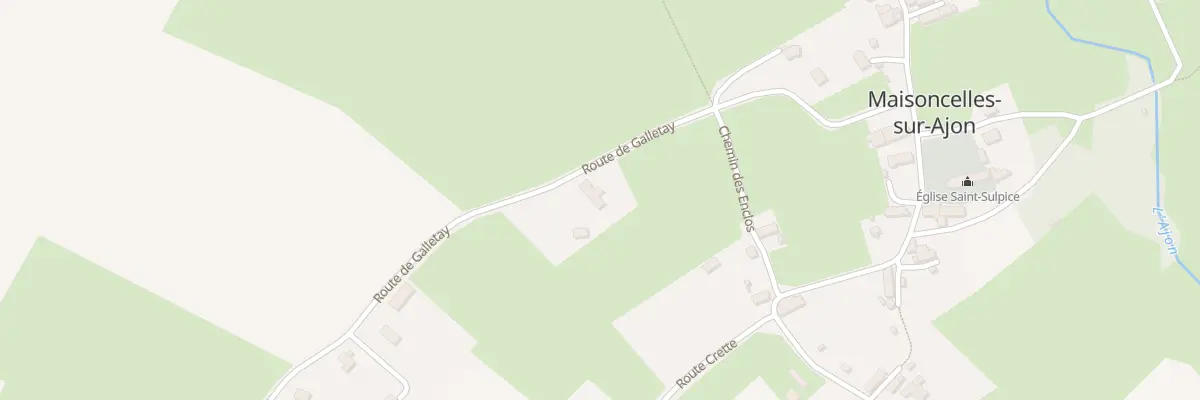 Plan du 29 Rte du Galletay à Maisoncelles-sur-Ajon