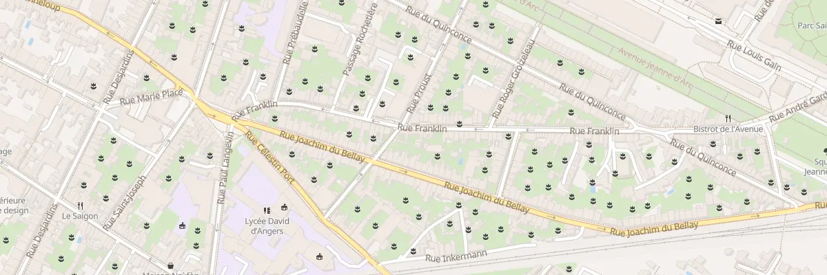Plan du 40 Rue Franklin à Angers