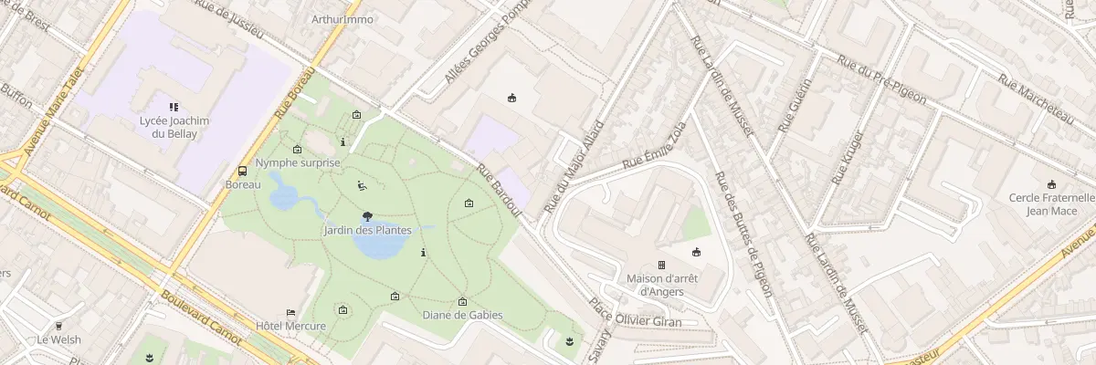 Plan du 20 Rue du major Allard à Angers