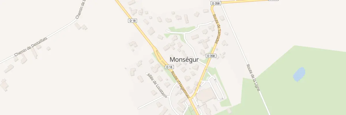 Plan du 150 Rte de Hagetmau à Monségur