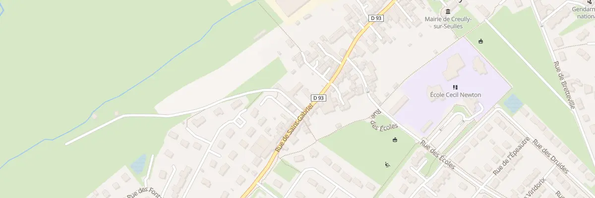 Plan du 84 Rue Saint Gabriel à Creully sur Seulles