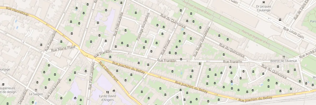 Plan du 41 Rue Franklin à Angers