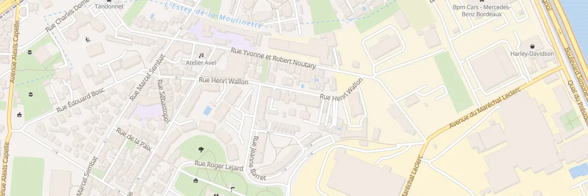 Plan du 44 Rue Henri Wallon à Bègles