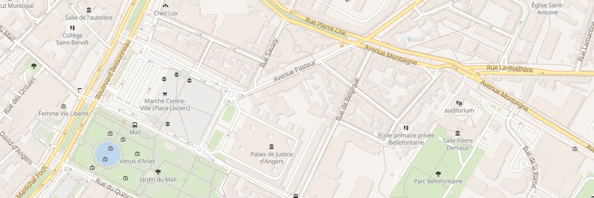 Plan du 6 Av Pasteur à Angers
