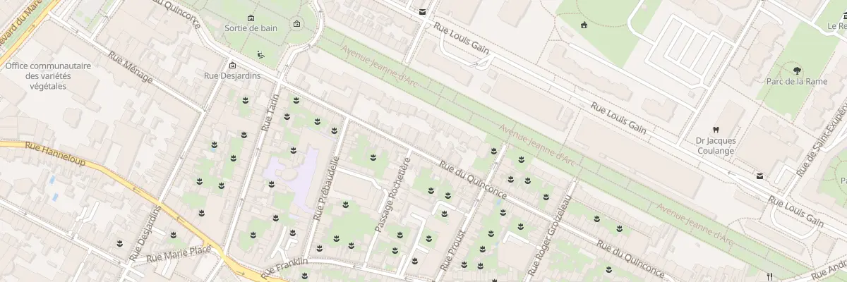 Plan du 29 Rue du Quinconce à Angers
