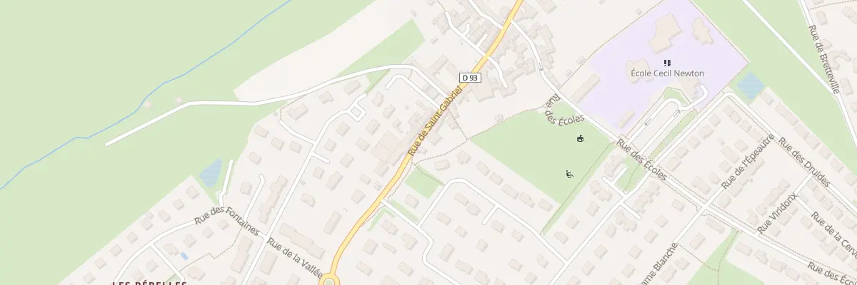Plan du 65 Rue Saint Gabriel à Creully sur Seulles