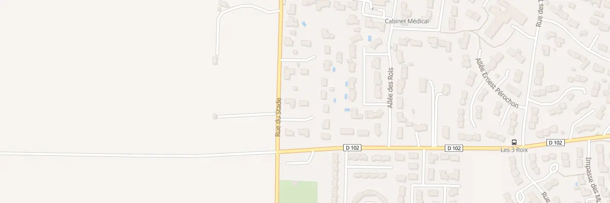 Plan du 201 Rue du Stade à Frontenay-Rohan-Rohan