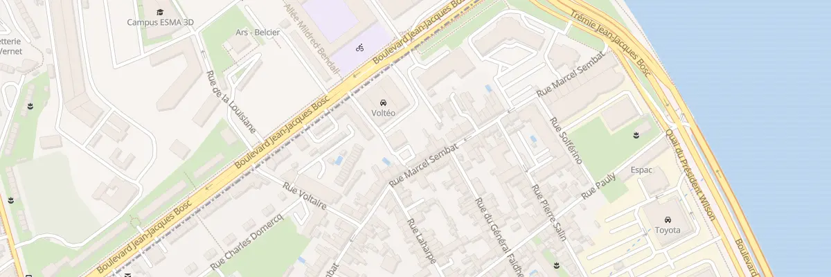 Plan du 41 Rue Marcel Sembat à Bègles