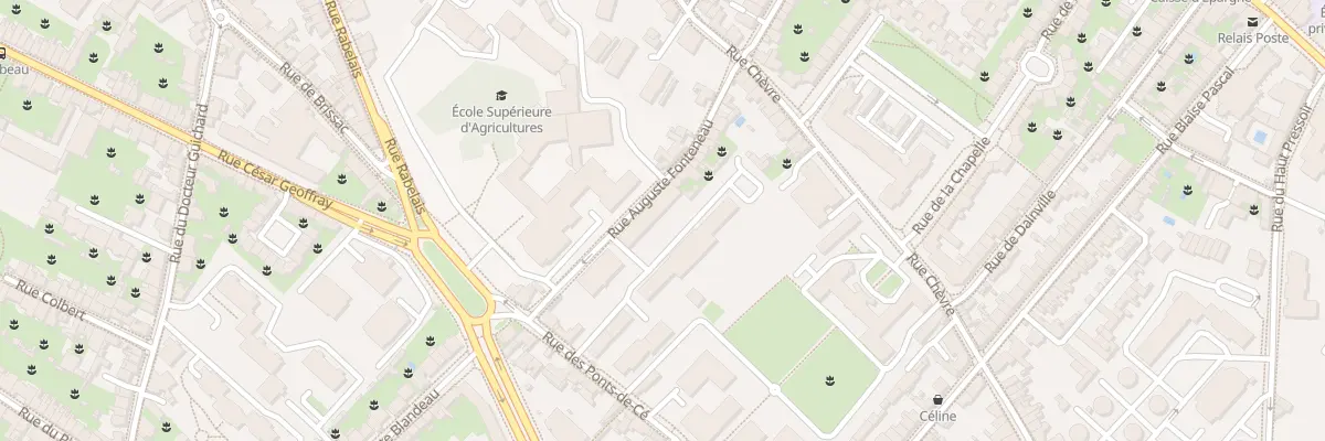 Plan du 29 Rue Auguste Fonteneau à Angers