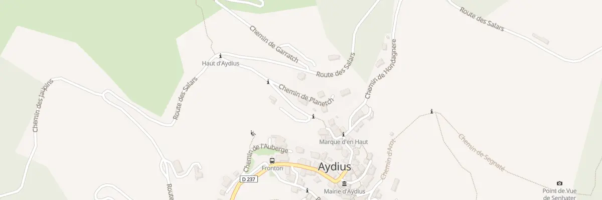 Plan du 2 Che de Planetch à Aydius