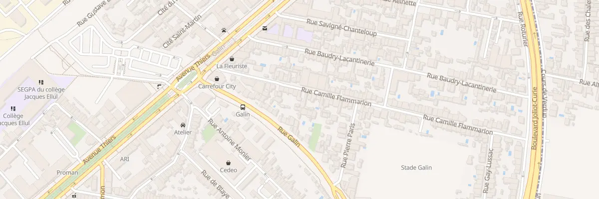 Plan du 40 Rue Camille Flammarion à Bordeaux
