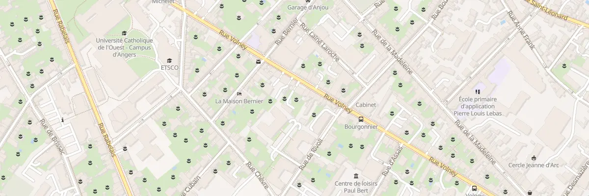Plan du 40 Rue Volney à Angers