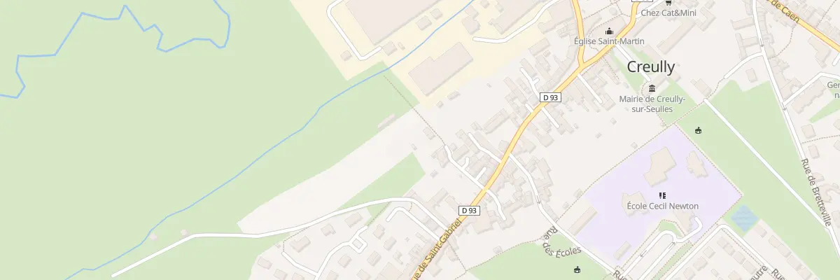 Plan du 70 Rue Saint Gabriel à Creully sur Seulles