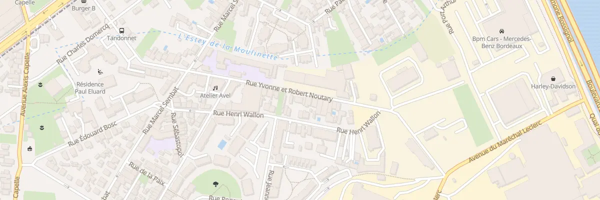 Plan du 26 Rue Yvonne Et Robert Noutary à Bègles