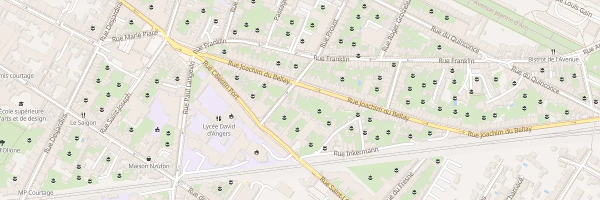 Plan du 30 Rue Joachim du Bellay à Angers