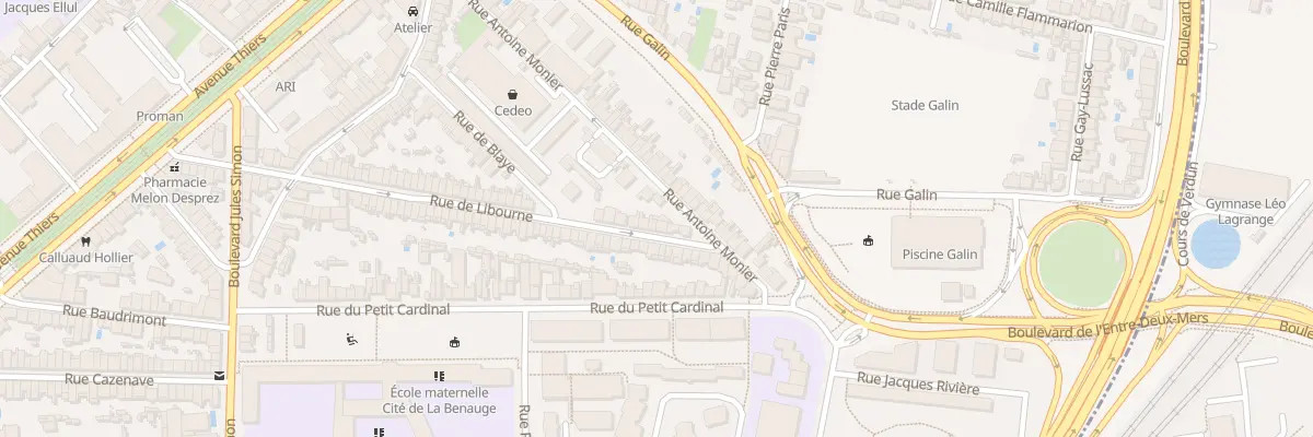 Plan du 82 Rue de Libourne à Bordeaux