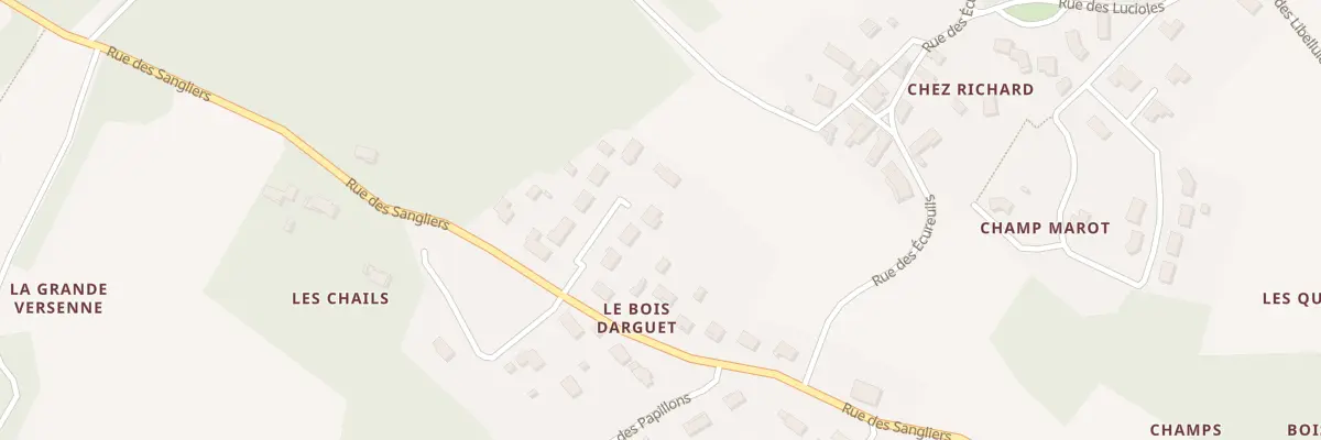 Plan du 8 Rue des Coccinelles à Écoyeux