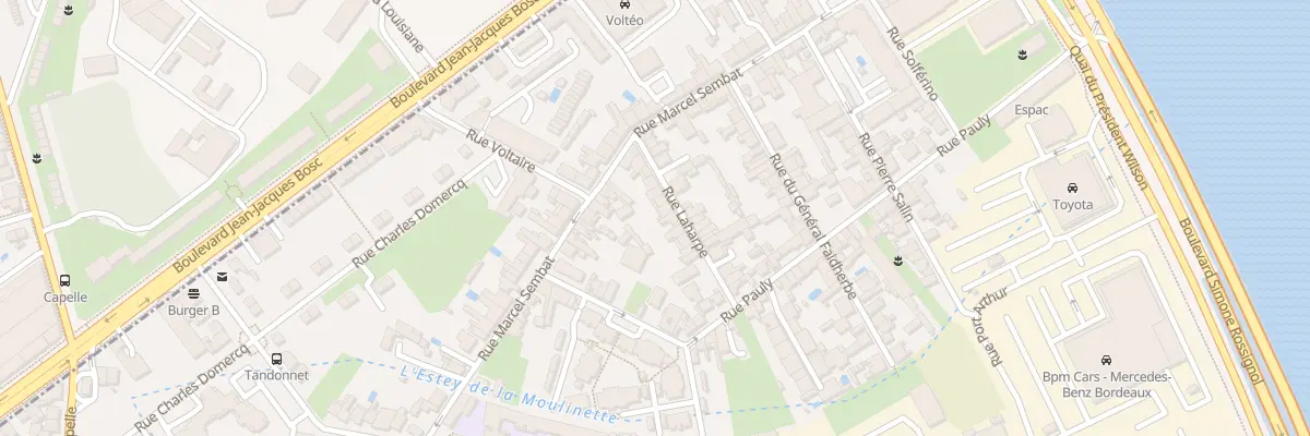Plan du 15 Rue Laharpe à Bègles