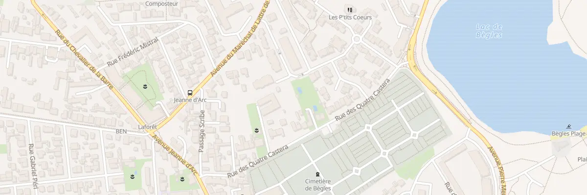 Plan du 40 Rue des Quatre Castera à Bègles