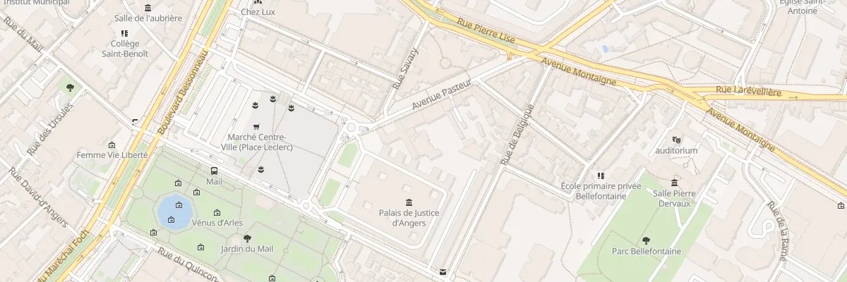 Plan du 4 Av Pasteur à Angers