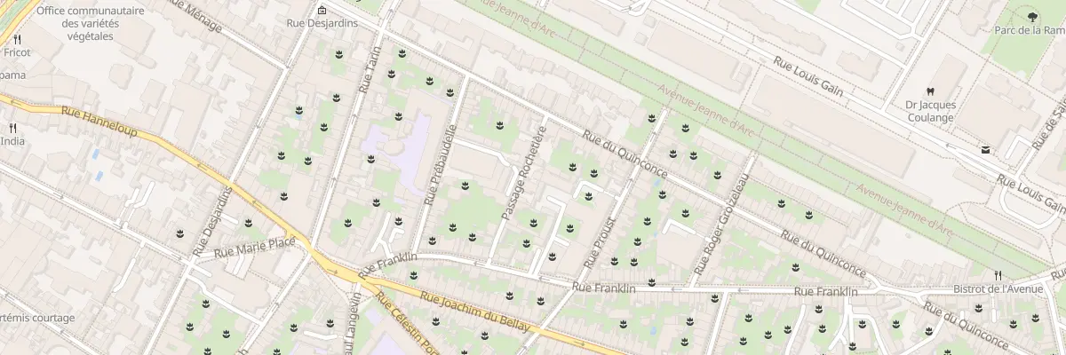 Plan du 7 Pas Rochetière à Angers