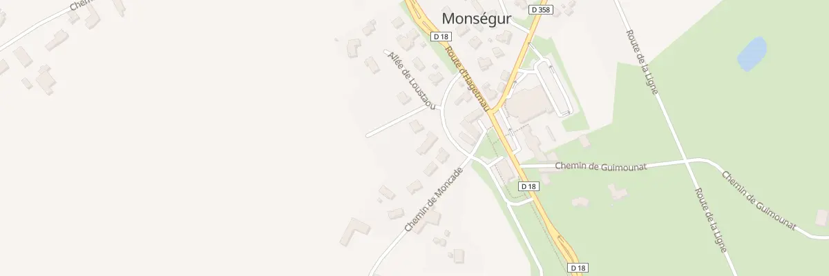 Plan du 9 All de Loustaou à Monségur