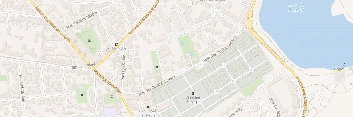 Plan du 36 Rue des Quatre Castera à Bègles