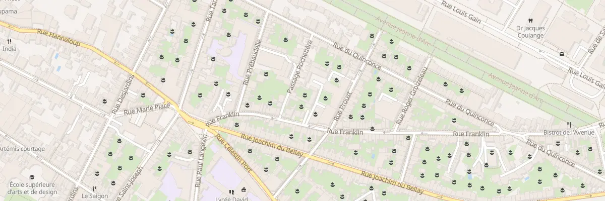 Plan du 31 Rue Franklin à Angers