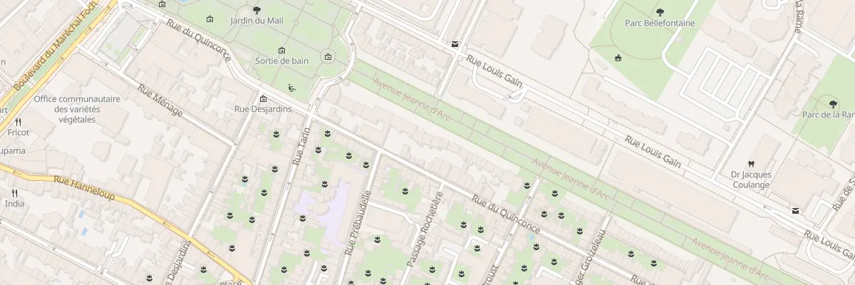 Plan du 21 Rue du Quinconce à Angers